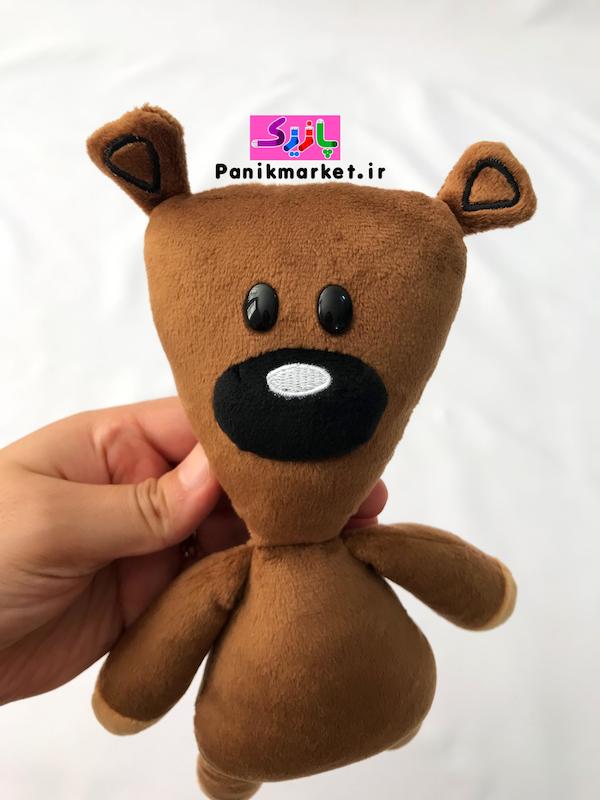 عروسک پولیشی خرس تدی مستربین قهوه‌ای ۳۴ سانتی – برند کوکی | نرم و ضدحساسیت 🐻