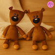 عروسک پولیشی خرس تدی مستربین قهوه‌ای ۳۴ سانتی – برند کوکی | نرم و ضدحساسیت 🐻