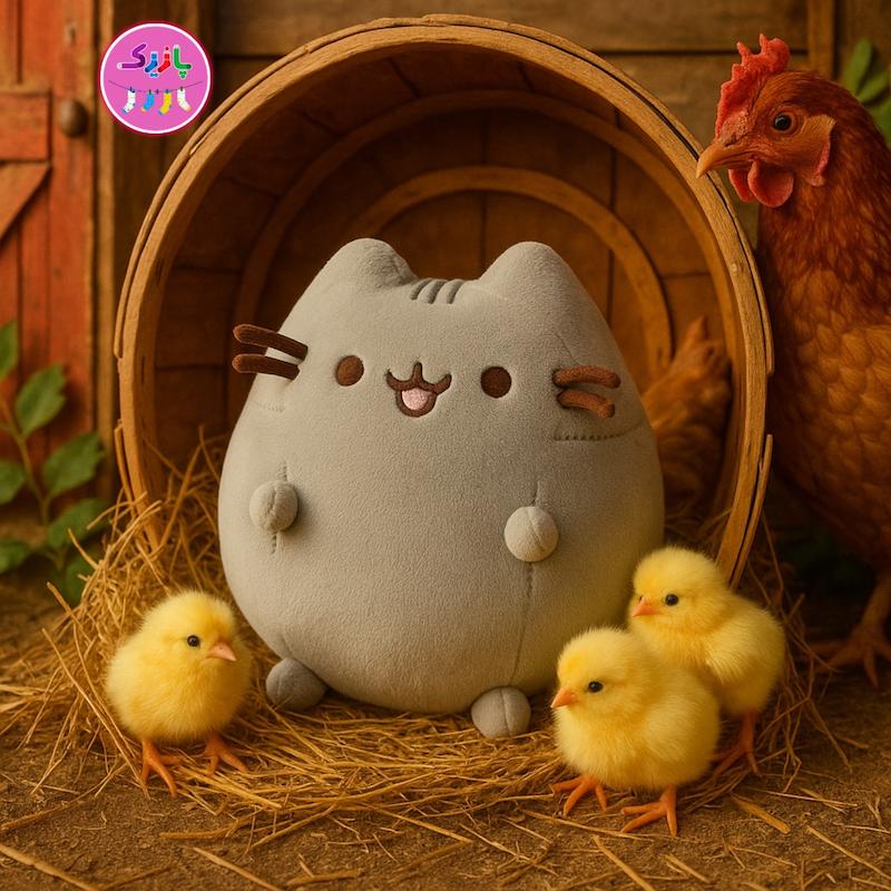 عروسک پولیشی گربه کارتونی پوشین Pusheen – برند کوکی | بامزه، نرم و ضدحساسیت 🐈