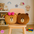 ست عروسک کوسنی براوون و چوکو (LINE Friends Brown & Choco Plush Cushion) – بالش عروسکی بامزه برند کوکی