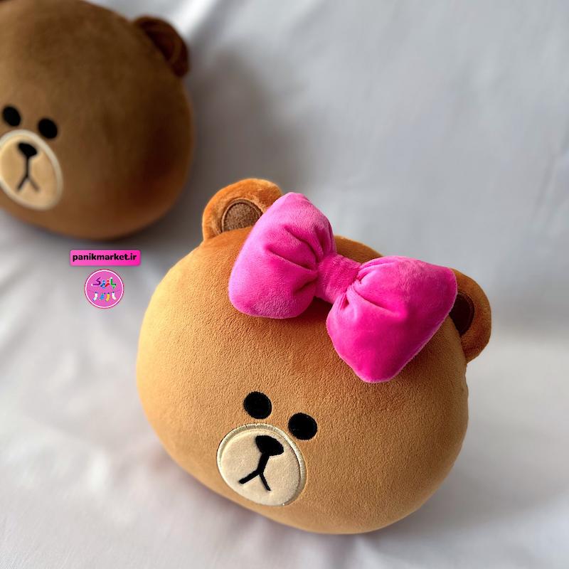 ست عروسک کوسنی براوون و چوکو (LINE Friends Brown & Choco Plush Cushion) – بالش عروسکی بامزه برند کوکی