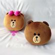ست عروسک کوسنی براوون و چوکو (LINE Friends Brown & Choco Plush Cushion) – بالش عروسکی بامزه برند کوکی