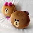 ست عروسک کوسنی براوون و چوکو (LINE Friends Brown & Choco Plush Cushion) – بالش عروسکی بامزه برند کوکی