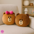 ست عروسک کوسنی براوون و چوکو (LINE Friends Brown & Choco Plush Cushion) – بالش عروسکی بامزه برند کوکی
