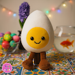عروسک فانتزی تخم مرغ – کالکشن خوراکی‌های کوکی 🥚🍳