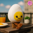 عروسک فانتزی تخم مرغ – کالکشن خوراکی‌های کوکی 🥚🍳