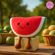 عروسک فانتزی هندوانه – کالکشن میوه و سبزیجات کوکی 🍉