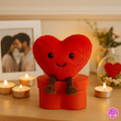 عروسک قلب فانتزی کوکی | نانو ضدحساسیت، نرم و لطیف – با جعبه هدیه و بدون جعبه ❤️