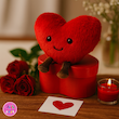 عروسک قلب فانتزی کوکی | نانو ضدحساسیت، نرم و لطیف – با جعبه هدیه و بدون جعبه ❤️
