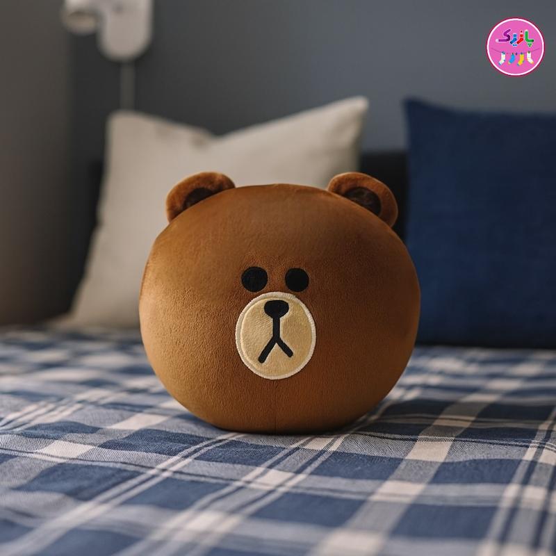عروسک و کوسن خرس براوون فانتزی کوکی | نانو ضدحساسیت، نرم و لطیف – قابل شستشو و دکوری خاص 🐻