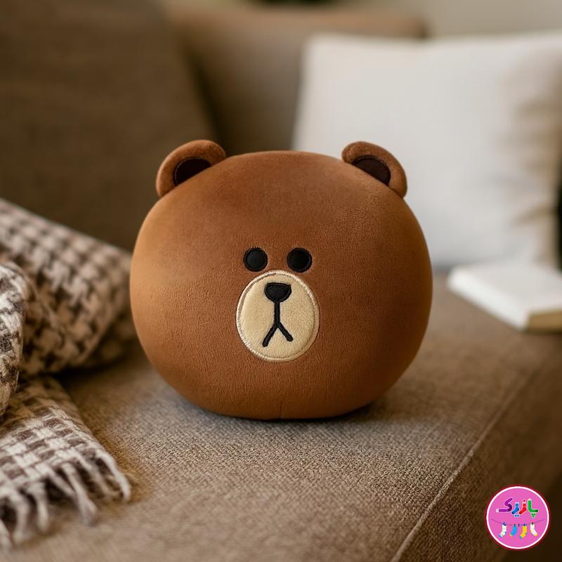 عروسک و کوسن خرس براوون فانتزی کوکی | نانو ضدحساسیت، نرم و لطیف – قابل شستشو و دکوری خاص 🐻