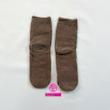 جوراب ساقدار زمستانی پشمی موهر طرح خرس کرم و نقطه‌ای قهوه‌ای coco&hanna