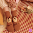 جوراب ساقدار زمستانی پشمی موهر coco&hanna طرح خرس اوکی (OK Bear) | گرم، لطیف و فانتزی 🐻