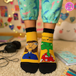 جوراب مچی تا به‌تا طرح رنگو و خانم لوبیا – مدل کارتونی خاص نانو پاتریس (Patris)