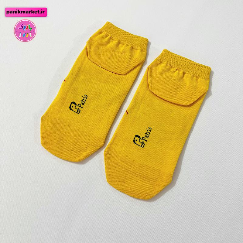 جوراب مچی طرح باب‌اسفنجی خوشحال 💛 برند پاتریس | فانتزی نانو سوپرپنبه
