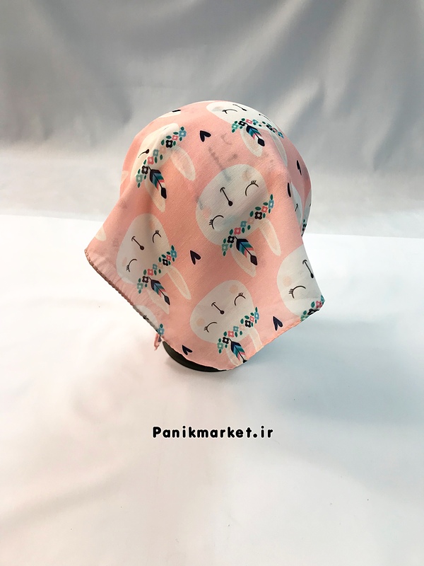 دستمال سر(باندانا) طرح خرگوش صورتی🐰