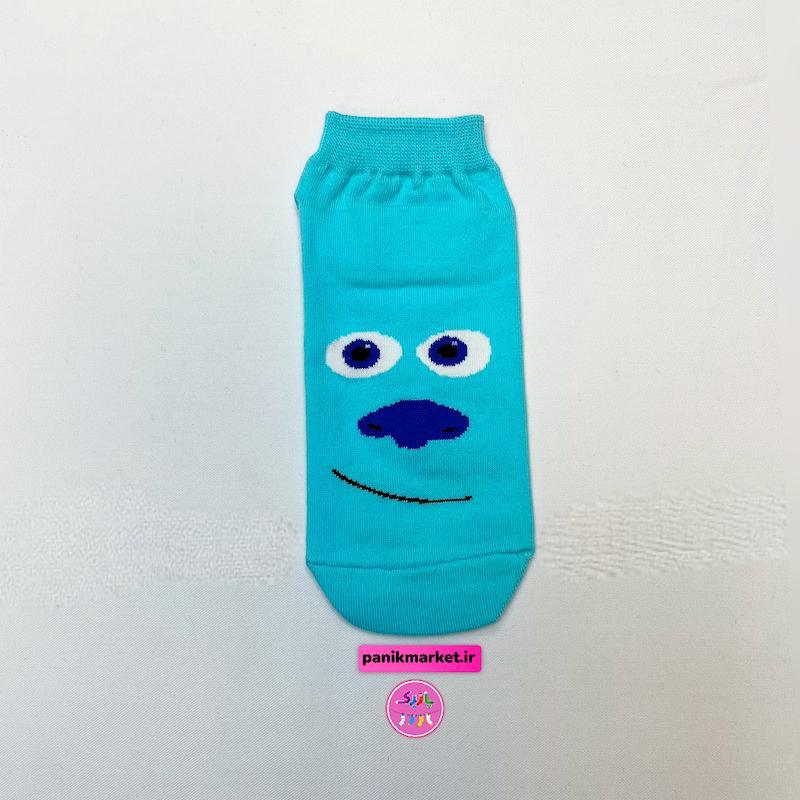 جوراب مچی سوپر پنبه نانو طرح فانتزی تا به تا مایک و سالیوان (کارخانه هیولاها) Mike & Sulley برند پاتریس