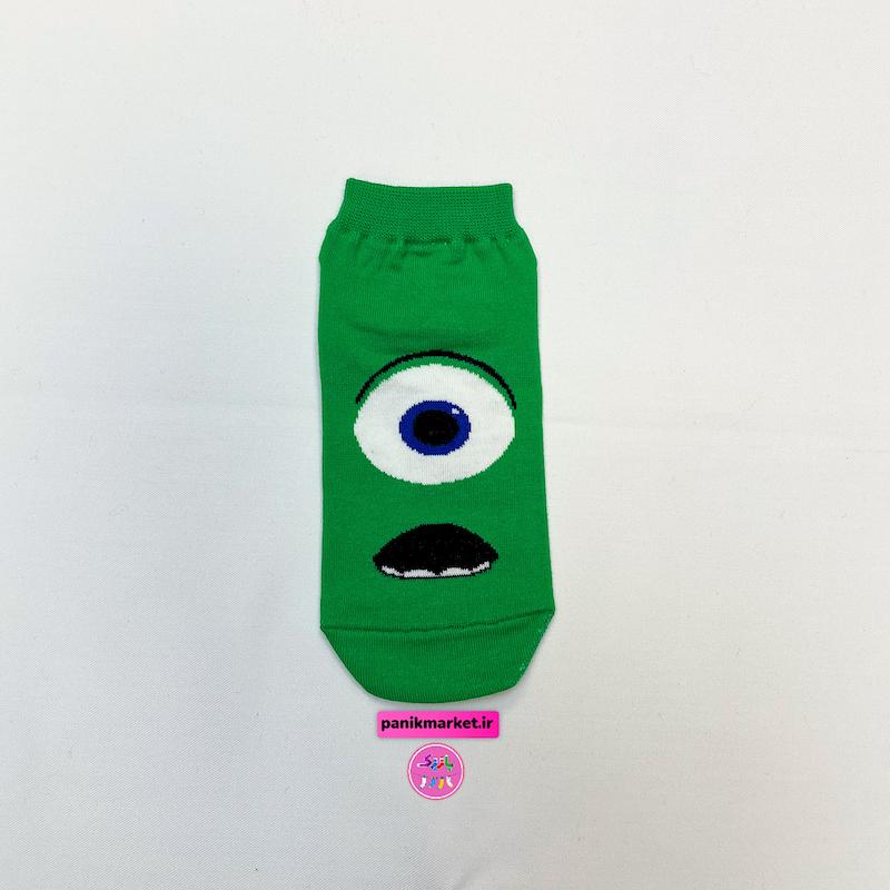 جوراب مچی سوپر پنبه نانو طرح فانتزی تا به تا مایک و سالیوان (کارخانه هیولاها) Mike & Sulley برند پاتریس