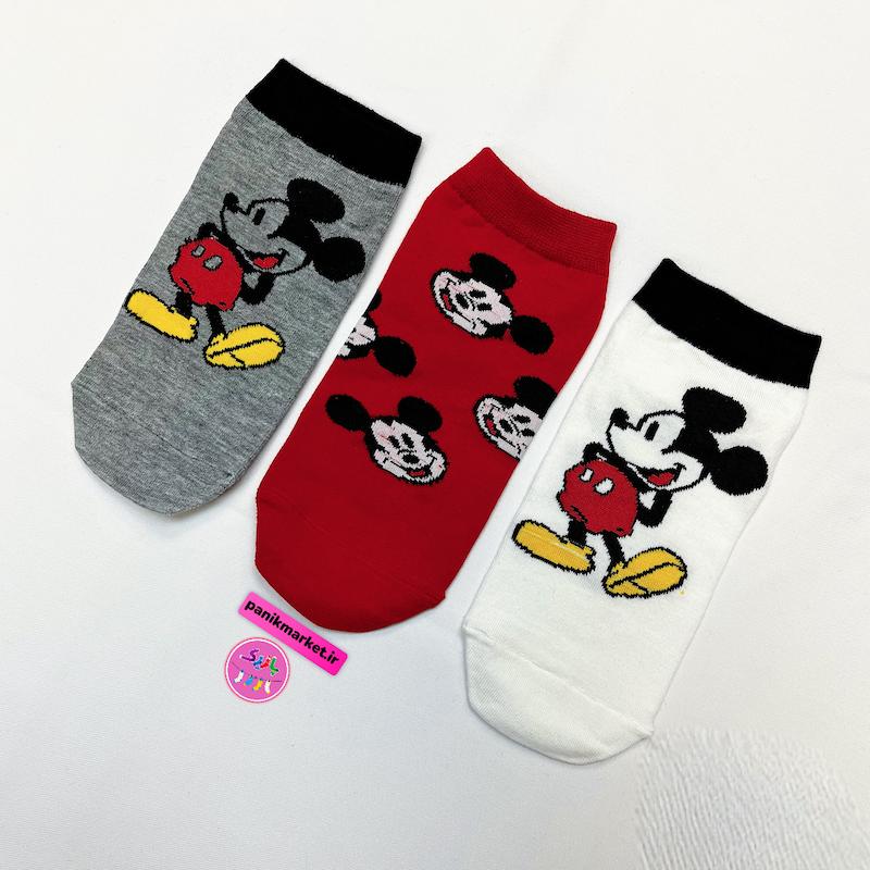 پک جوراب سه لنگه نخی طرح فانتزی میکی ماوس Mickey Mouse برند پاریز