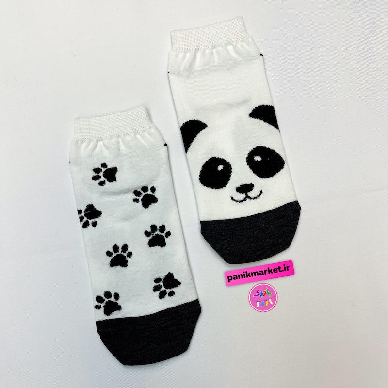 جوراب مچی سوپر پنبه نانو طرح فانتزی تا به تا پاندا Panda برند پاتریس 🐾