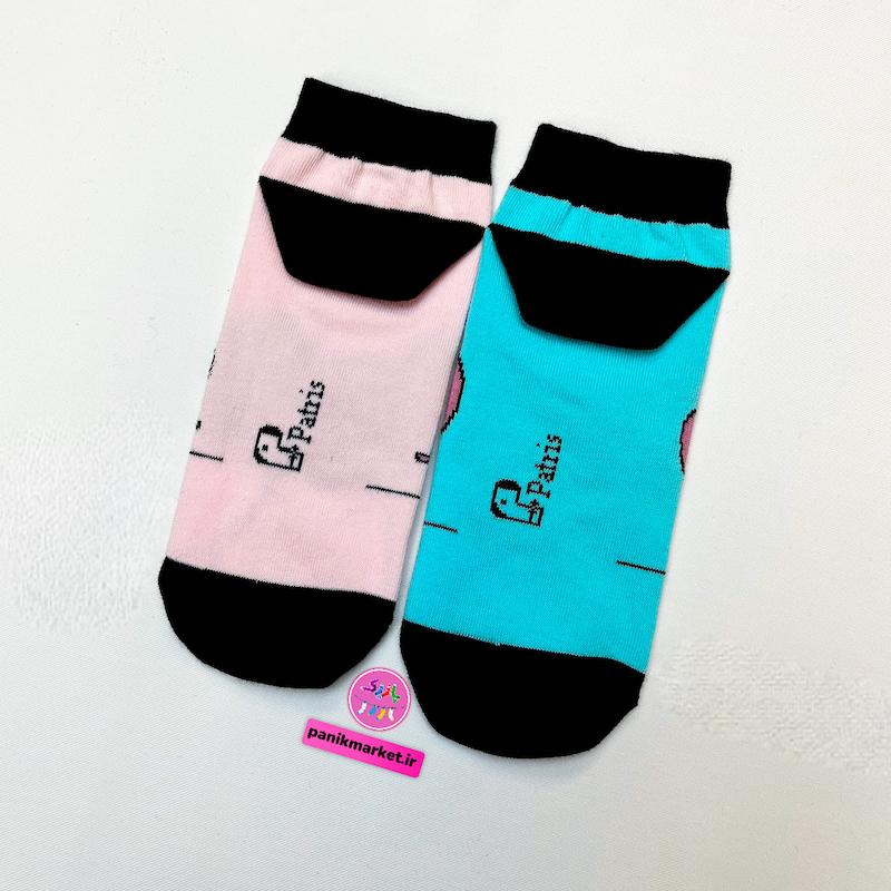 جوراب مچی سوپر پنبه نانو طرح فانتزی تا به تا استیچ و انجل Stitch & Angel برند پاتریس 