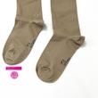 جوراب بالازانو تک رنگ نسکافه ای (خاکی)