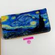 کیف پول طرح نقاشی شب پر ستاره ✨🌃