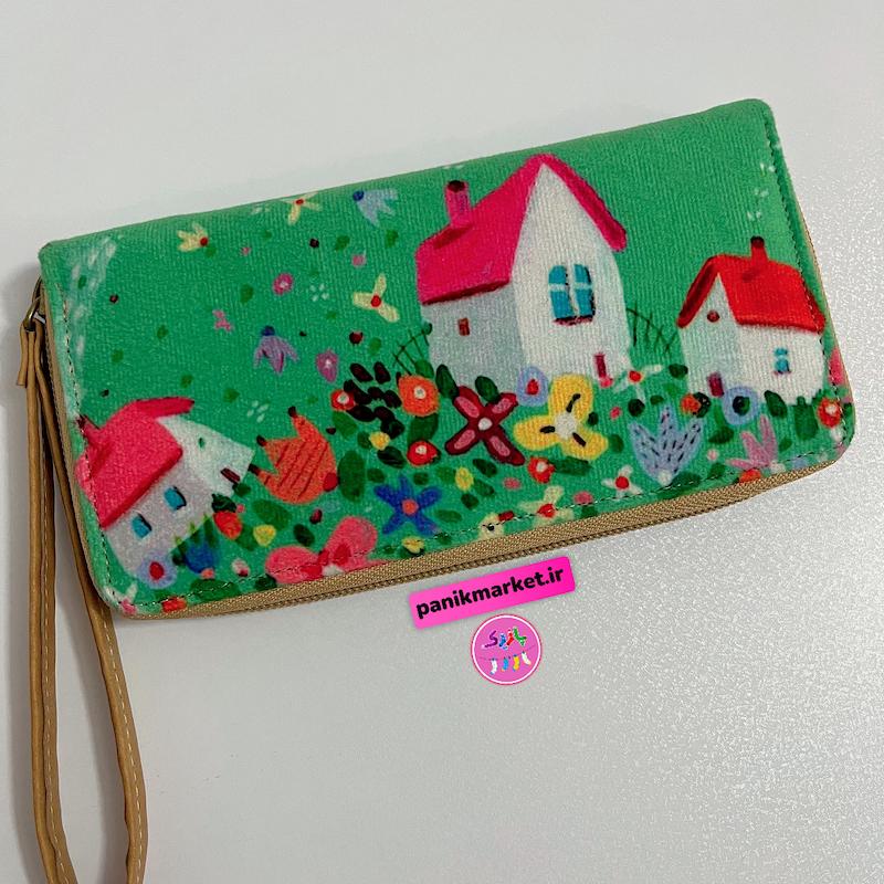 کیف پول طرح خانه سبز 🍀🏡