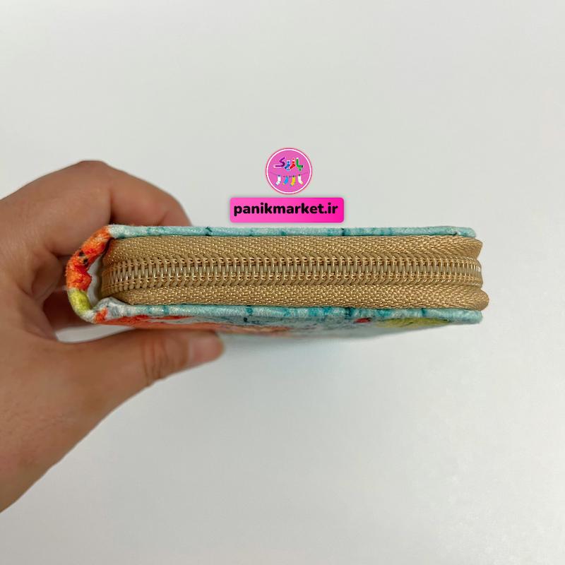 کیف پول طرح نقشه جهان آبی 🌍✨