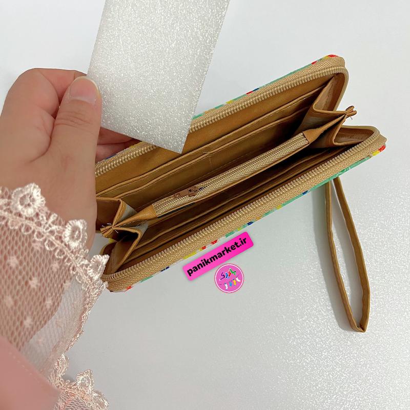 کیف پول طرح تابلو نقاشی رنگارنگ سوررئال 🖼️🎨