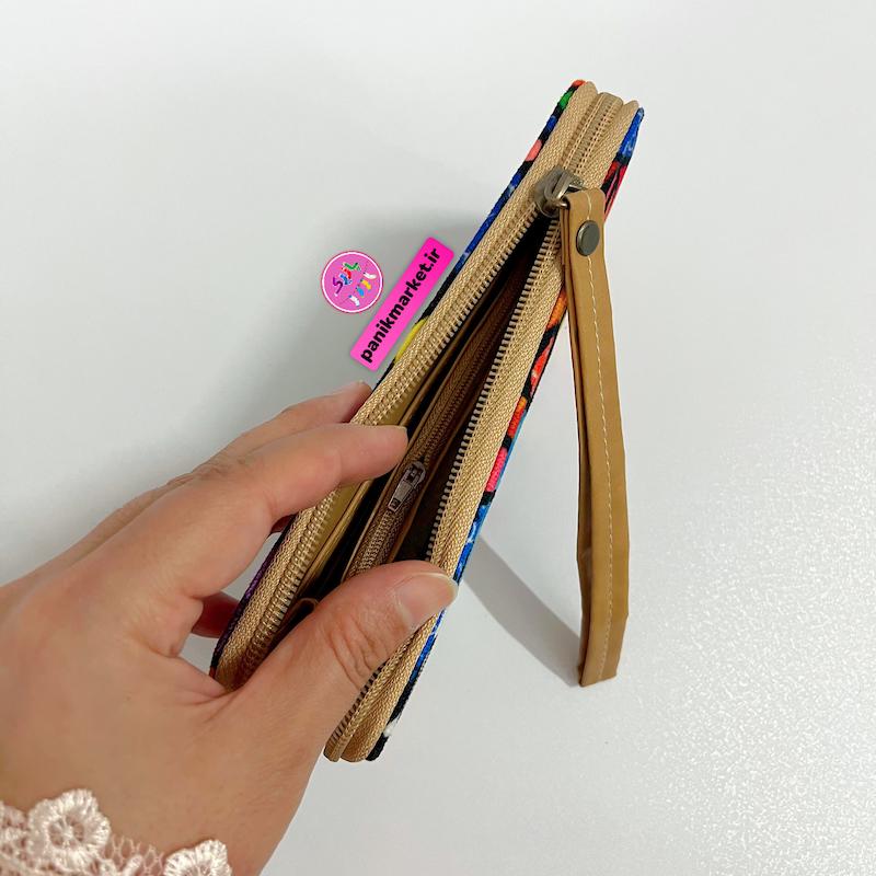 کیف پول طرح تابلو نقاشی رنگارنگ سوررئال 🖼️🎨