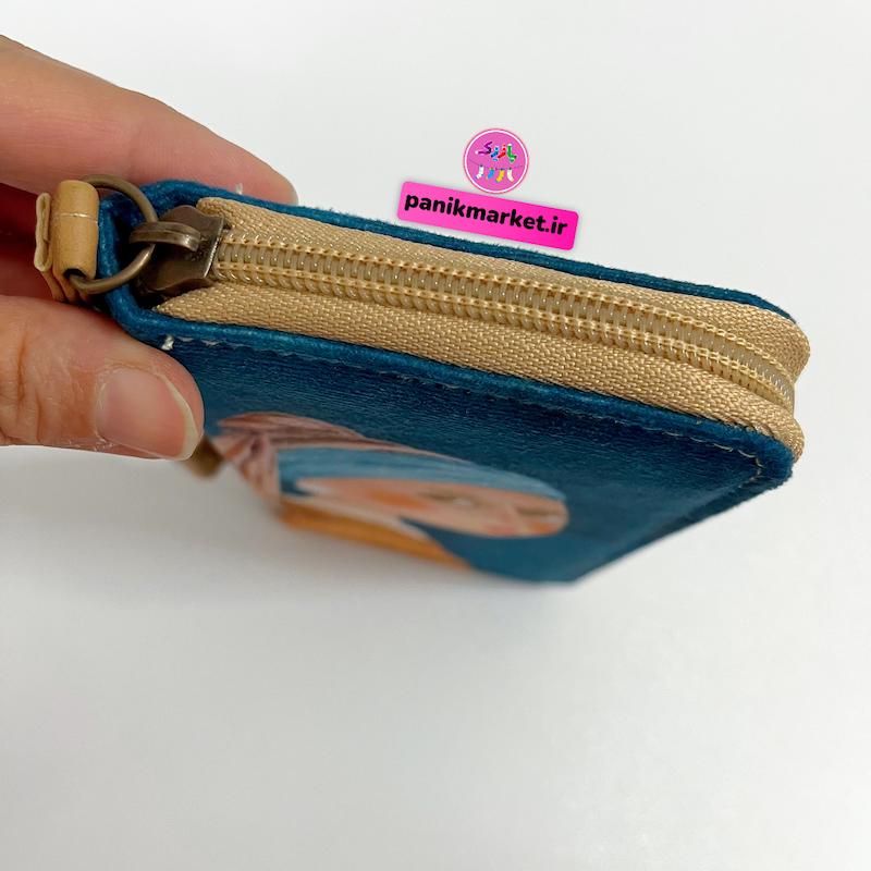 کیف پول طرح تابلو نقاشی دختری با گوشواره مرواریدی 💎