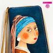کیف پول طرح تابلو نقاشی دختری با گوشواره مرواریدی 💎