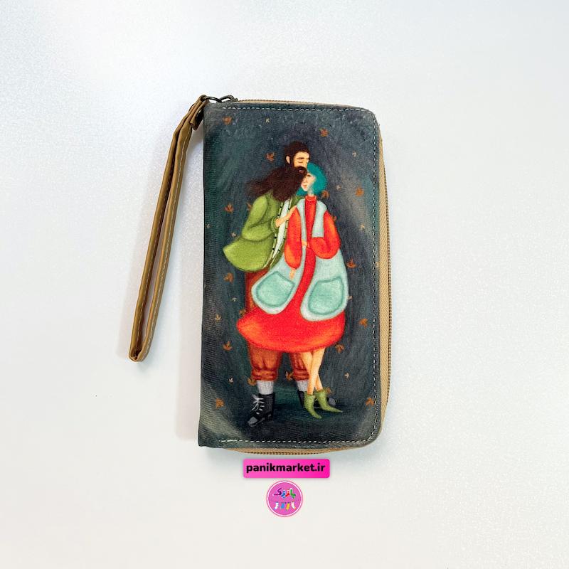 کیف پول طرح پاییز عاشقانه هنری 🍁🎭👩🏻‍❤️‍👨🏻