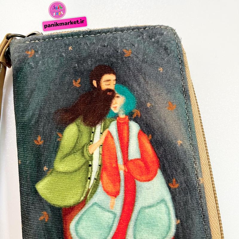 کیف پول طرح پاییز عاشقانه هنری 🍁🎭👩🏻‍❤️‍👨🏻