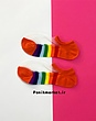 جوراب زیرقوزکی شیشه ای رنگین کمانی 🌈