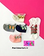 جوراب زیرقوزکی شیشه ای گل🌸🌹🌼