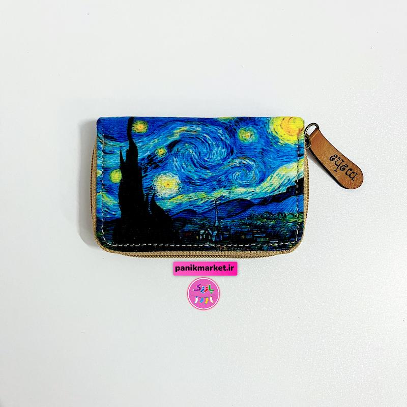 کیف جاکارتی طرح نقاشی شب پر ستاره ✨🌃