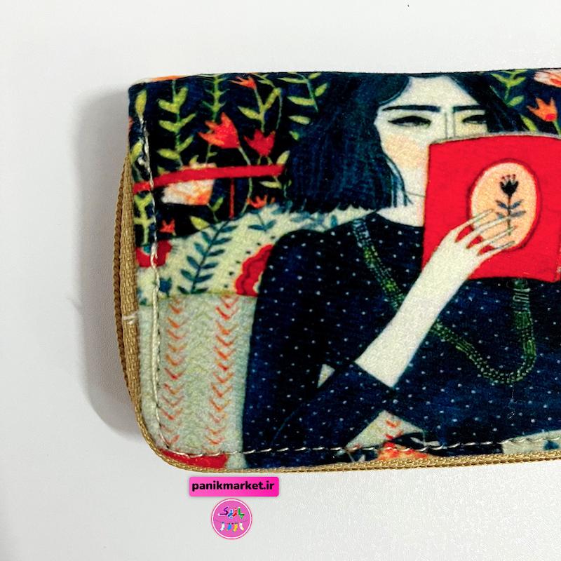 کیف جاکارتی طرح بانوی کتاب خوان 👩🏻
