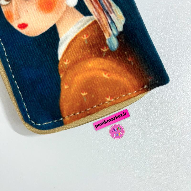 کیف جاکارتی طرح تابلو نقاشی دختری با گوشواره مرواریدی 💎