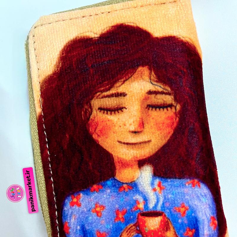 کیف جاکارتی طرح یک فنجان آرامش ✨☕️