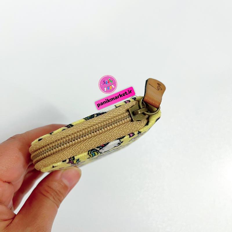 کیف جاکارتی طرح اسب تکشاخ لیمویی 🦄