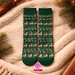 جوراب ساقدار گوزن کلاسیک یشمی🎄🦌