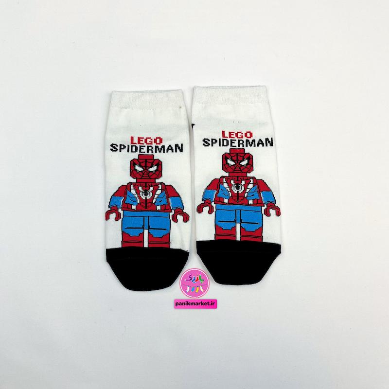 جوراب مچی طرح مرد عنکبوتی لگویی Lego spiderman 🕸️