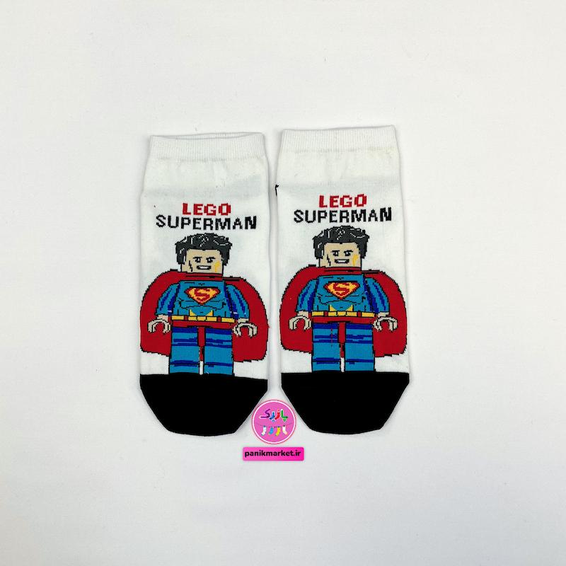 جوراب مچی طرح سوپرمن لگویی Lego superman 🦸🏻‍♂️