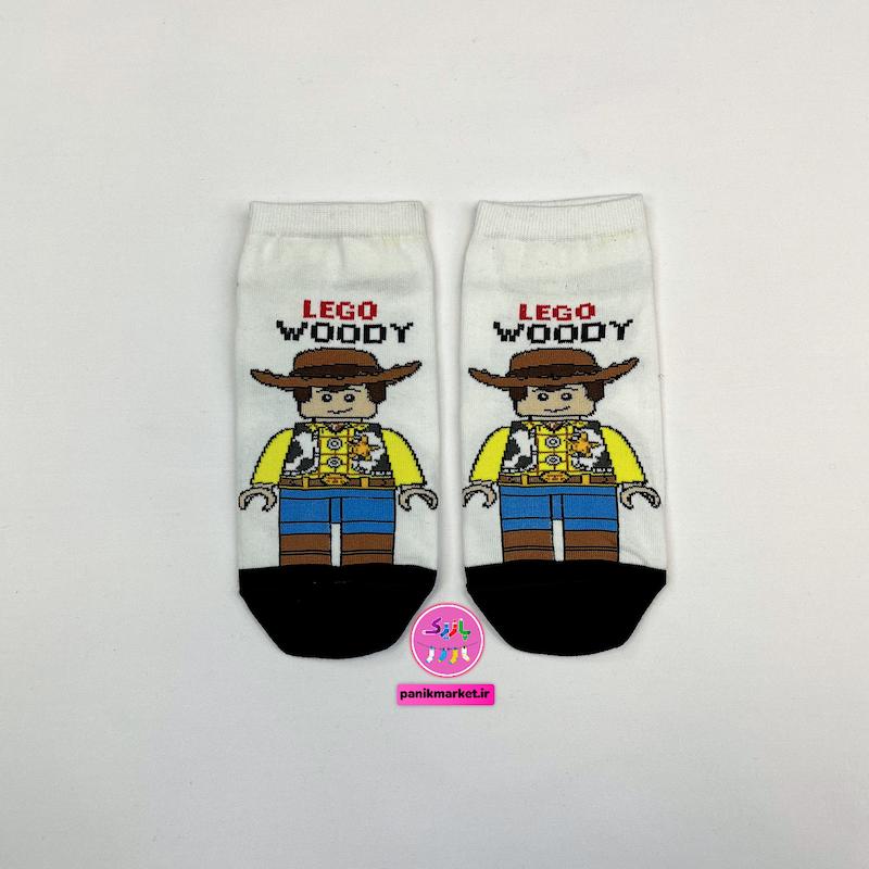 جوراب مچی طرح وودی لگویی Lego WOODY