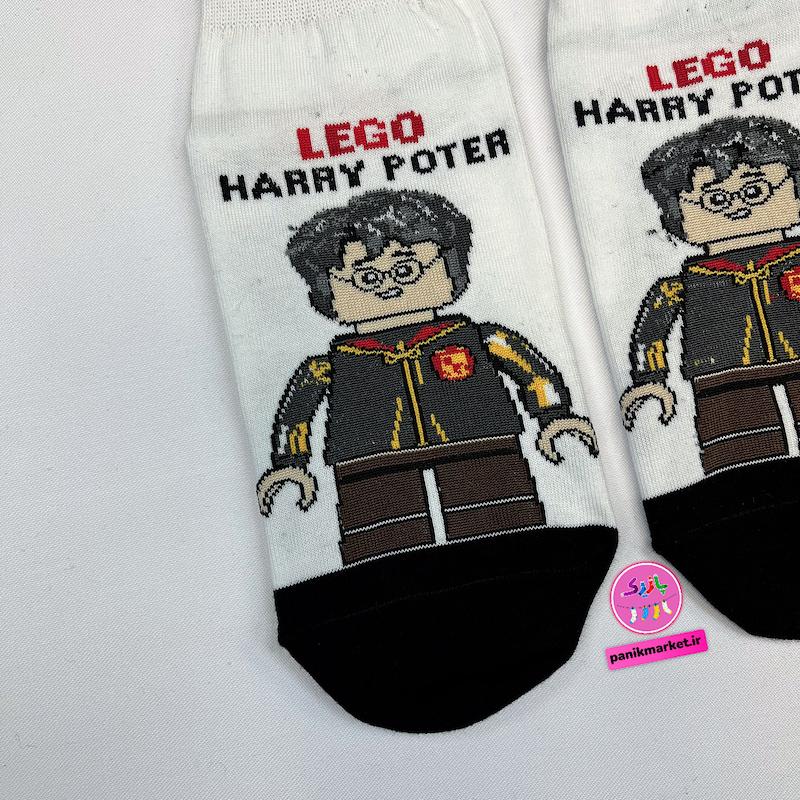 جوراب مچی سوپر پنبه نانو طرح انیمیشنی و فانتزی لگو هری پاتر (Lego Harry Potter) برند پاتریس