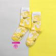 جوراب ساقدار سوپر پنبه نانو فانتزی طرح نایکی (Nike) آبرنگی زرد-سفید