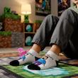 جوراب مچی سوپر پنبه نانو طرح انیمیشنی و گیمینگ لگو ماینکرفت استیو (Lego Minecraft) برند پاتریس