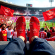 جوراب مچی سوپر پنبه نانو طرح ورزشی و تیمی پرسپولیس (Persepolis) برند پاتریس